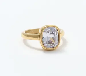 Steel by Diamonique Cocktail Ring